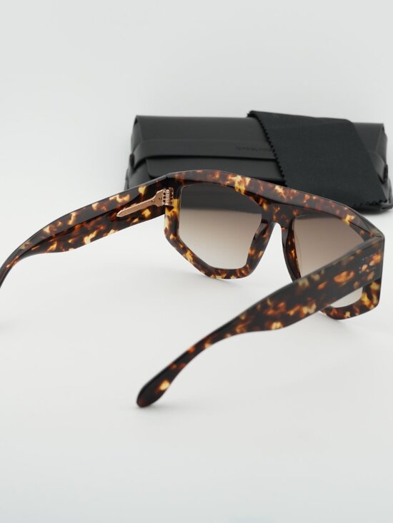 Isabel Marant IM 0154/S 0086 HA Sunglasses Havana Geometric Frame, Brown Lenses main image 7